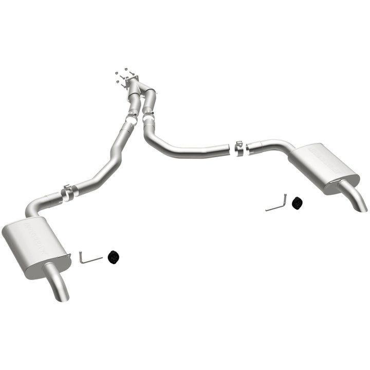 MagnaFlow Cat-Back Exhaust - Chevrolet Corvette 5.7L V8 1975-1979 - Dual Split Rear Exit, view 23