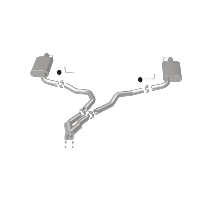 MagnaFlow Cat-Back Exhaust - Chevrolet Corvette 5.7L V8 1975-1979 - Dual Split Rear Exit, view 6