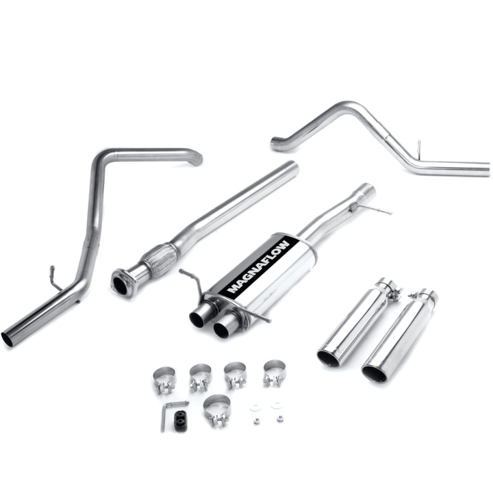MagnaFlow Cat-Back Exhaust - Chevrolet Silverado / GMC Sierra 1500 2007-2008 - Crew Cab Short Bed - Dual Exit