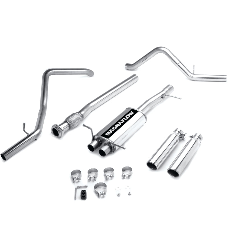 MagnaFlow Cat-Back Exhaust - Chevrolet Silverado / GMC Sierra 1500 2007-2008 - Crew Cab Short Bed - Dual Exit