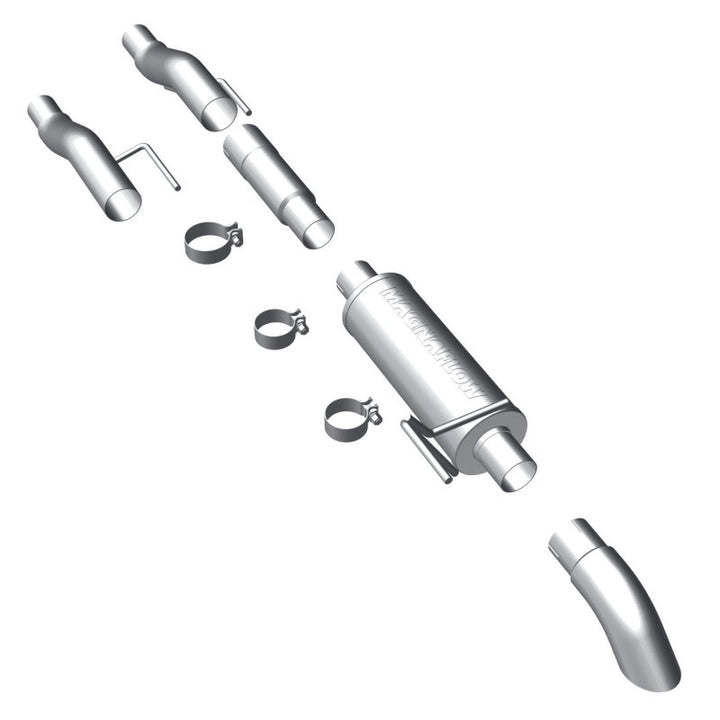 MagnaFlow Cat-Back Exhaust - Ford F-150 3.7L / 5.0L / 6.2L 2011-2014 - 3in Stainless Turn Down Tip, view 2