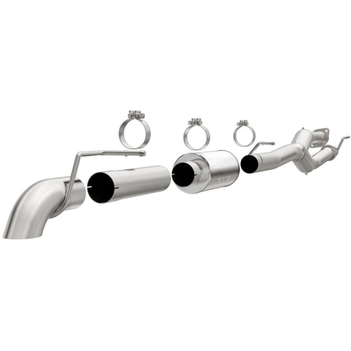 MagnaFlow Cat-Back Exhaust - Ford F-250 2011-2016 6.2L 3.5in Single P/S Off Road Pro Series Performance