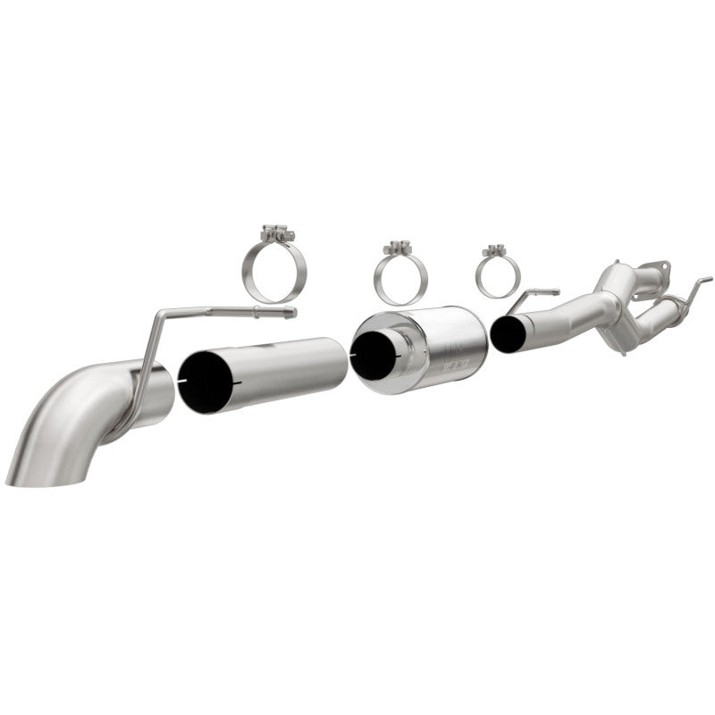 MagnaFlow Cat-Back Exhaust - Ford F-250 2011-2016 6.2L 3.5in Single P/S Off Road Pro Series Performance