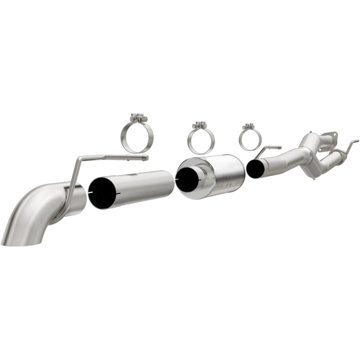 MagnaFlow Cat-Back Exhaust - Ford F-250 2011-2016 6.2L 3.5in Single P/S Off Road Pro Series Performance, view 2