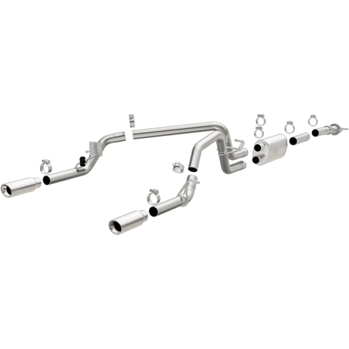 MagnaFlow Cat-Back Exhaust - Chevrolet Colorado / GMC Canyon 2015-2022 - Dual Split Rear Exit 3.5in Tips