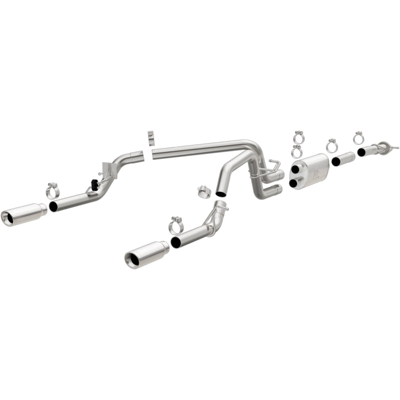 MagnaFlow Cat-Back Exhaust - Chevrolet Colorado / GMC Canyon 2015-2022 - Dual Split Rear Exit 3.5in Tips