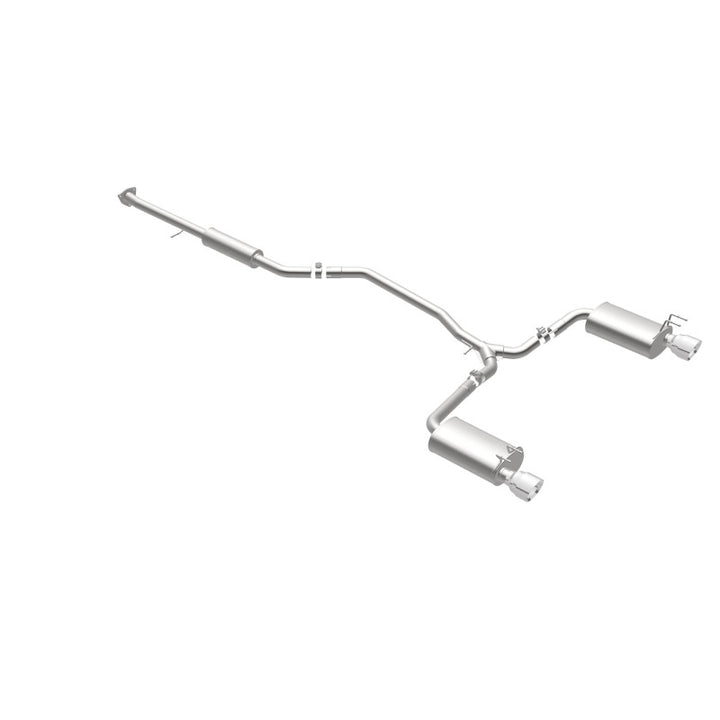 MagnaFlow Cat-Back Exhaust - Honda Accord 3.5L V6 2013-2017 - 2.5in Dual Split Rear Exit with Polished 4.5in Tips, view 43