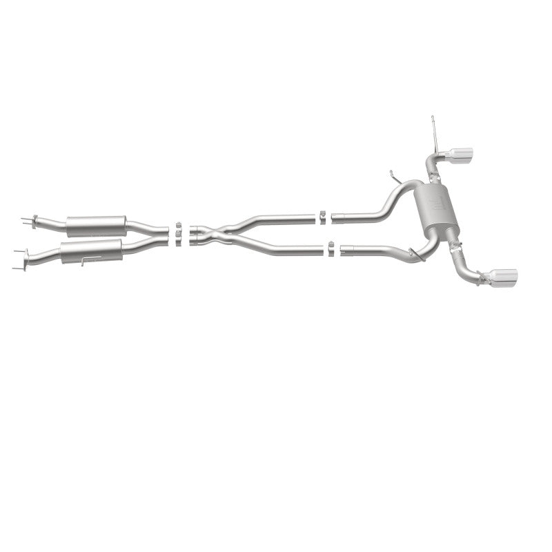MagnaFlow Cat-Back Exhaust - Jeep Grand Cherokee 3.6L / 5.7L 2011-2022 - 2.5in Dual Split Rear Exit with 4in Black Tips, view 35