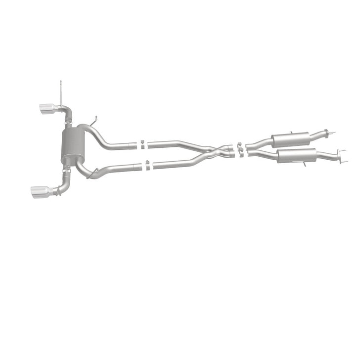 MagnaFlow Cat-Back Exhaust - Jeep Grand Cherokee 3.6L / 5.7L 2011-2022 - 2.5in Dual Split Rear Exit with 4in Black Tips, view 6