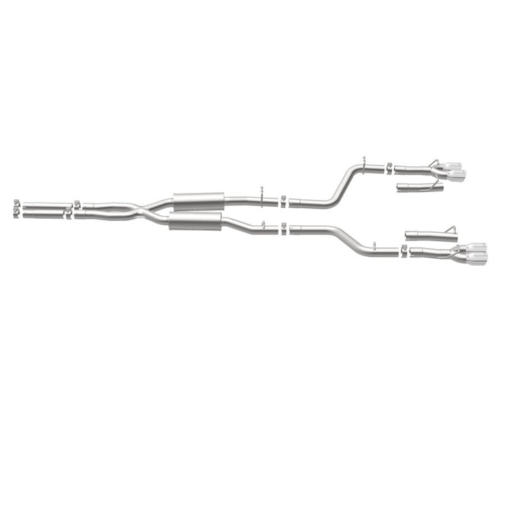 MagnaFlow Cat-Back Exhaust - Dodge Challenger 3.6L V6 2015-2023 - 2.5in Quad Split Rear Exit 3.5in Tips, view 36