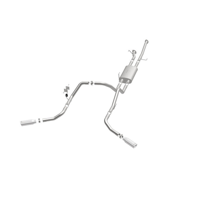 MagnaFlow Cat-Back Exhaust - Toyota Tundra 4.6L / 5.7L V8 2009-2021 - Double Cab Long Bed / CrewMax Short Bed - 2.5in Dual Split Rear Exit 4in Tips, view 10