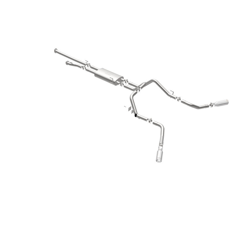 MagnaFlow Cat-Back Exhaust - Toyota Tundra 4.6L / 5.7L V8 2009-2021 - Double Cab Long Bed / CrewMax Short Bed - 2.5in Dual Split Rear Exit 4in Tips, view 11