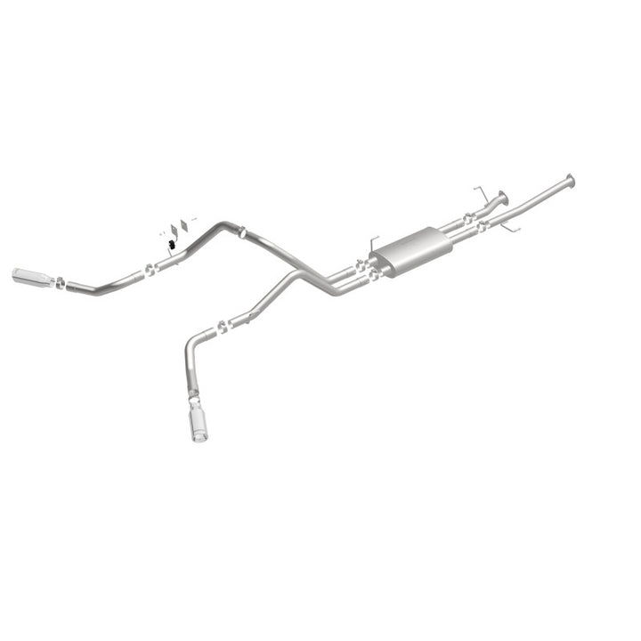 MagnaFlow Cat-Back Exhaust - Toyota Tundra 4.6L / 5.7L V8 2009-2021 - Double Cab Long Bed / CrewMax Short Bed - 2.5in Dual Split Rear Exit 4in Tips, view 15