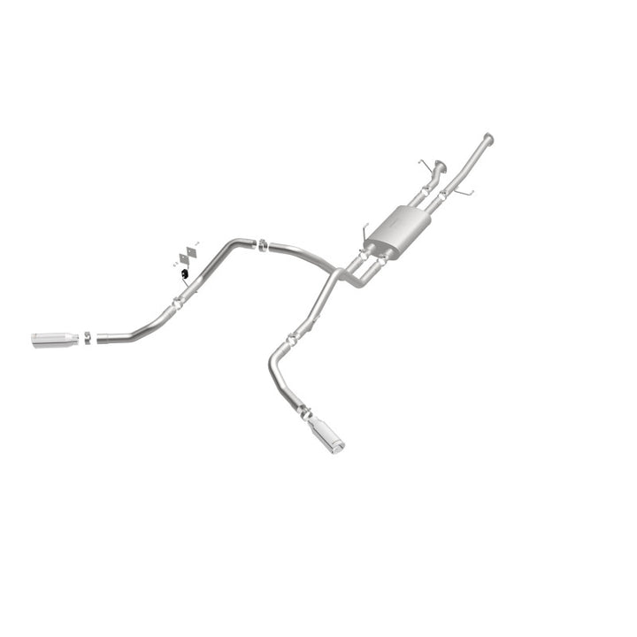 MagnaFlow Cat-Back Exhaust - Toyota Tundra 4.6L / 5.7L V8 2009-2021 - Double Cab Long Bed / CrewMax Short Bed - 2.5in Dual Split Rear Exit 4in Tips, view 16