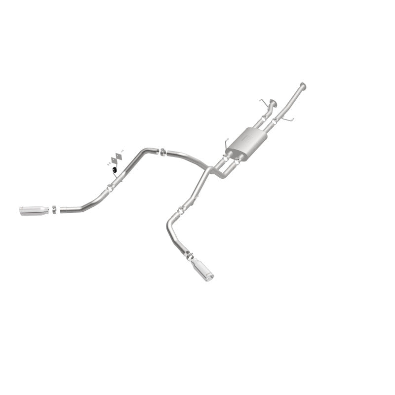 MagnaFlow Cat-Back Exhaust - Toyota Tundra 4.6L / 5.7L V8 2009-2021 - Double Cab Long Bed / CrewMax Short Bed - 2.5in Dual Split Rear Exit 4in Tips, view 16