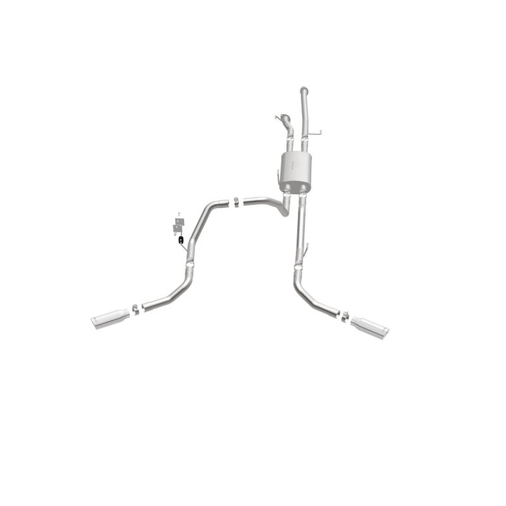 MagnaFlow Cat-Back Exhaust - Toyota Tundra 4.6L / 5.7L V8 2009-2021 - Double Cab Long Bed / CrewMax Short Bed - 2.5in Dual Split Rear Exit 4in Tips, view 17