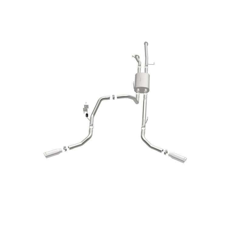 MagnaFlow Cat-Back Exhaust - Toyota Tundra 4.6L / 5.7L V8 2009-2021 - Double Cab Long Bed / CrewMax Short Bed - 2.5in Dual Split Rear Exit 4in Tips, view 17