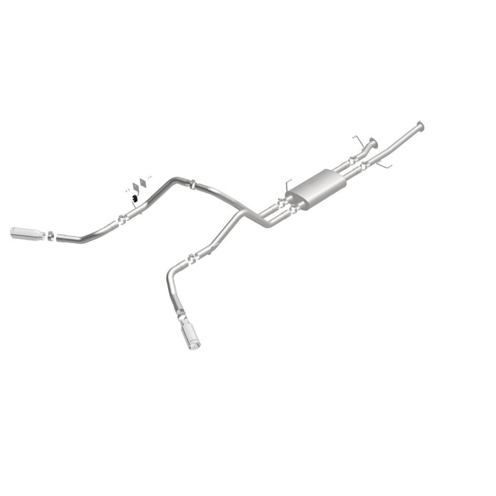 MagnaFlow Cat-Back Exhaust - Toyota Tundra 4.6L / 5.7L V8 2009-2021 - Double Cab Long Bed / CrewMax Short Bed - 2.5in Dual Split Rear Exit 4in Tips, view 19