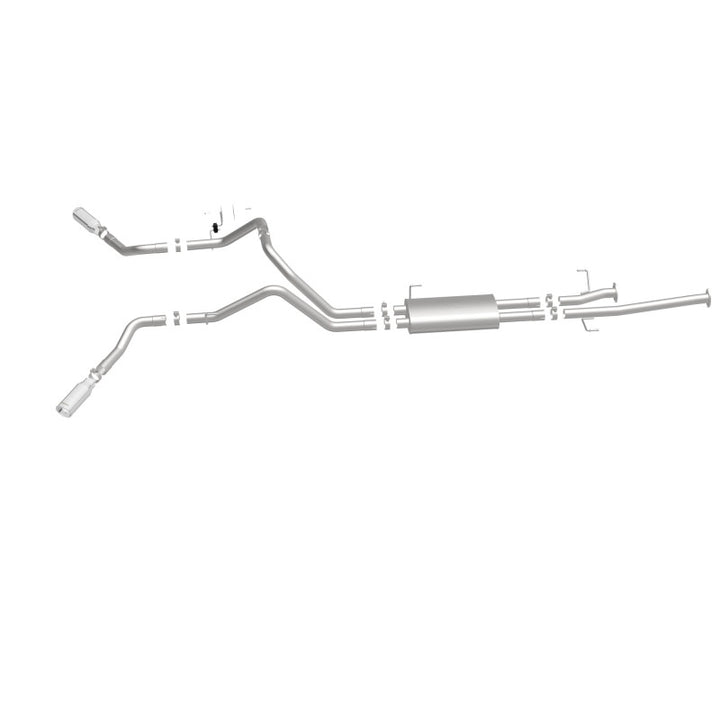 MagnaFlow Cat-Back Exhaust - Toyota Tundra 4.6L / 5.7L V8 2009-2021 - Double Cab Long Bed / CrewMax Short Bed - 2.5in Dual Split Rear Exit 4in Tips, view 26