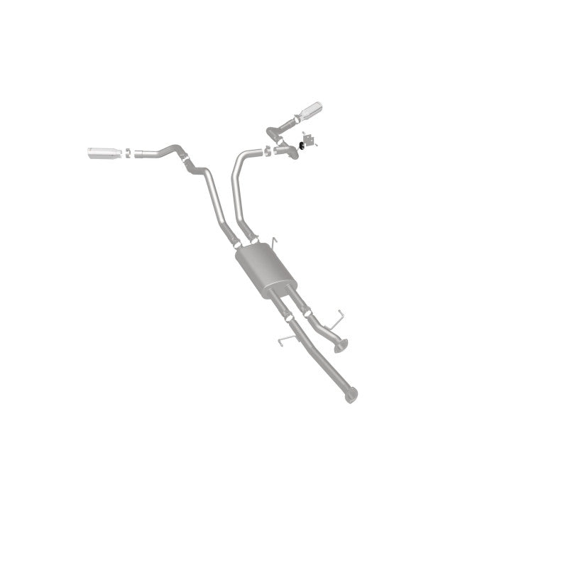 MagnaFlow Cat-Back Exhaust - Toyota Tundra 4.6L / 5.7L V8 2009-2021 - Double Cab Long Bed / CrewMax Short Bed - 2.5in Dual Split Rear Exit 4in Tips, view 27