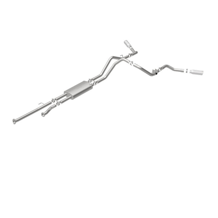 MagnaFlow Cat-Back Exhaust - Toyota Tundra 4.6L / 5.7L V8 2009-2021 - Double Cab Long Bed / CrewMax Short Bed - 2.5in Dual Split Rear Exit 4in Tips, view 33