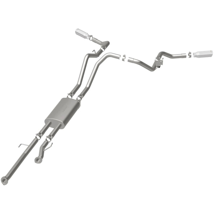 MagnaFlow Cat-Back Exhaust - Toyota Tundra 4.6L / 5.7L V8 2009-2021 - Double Cab Long Bed / CrewMax Short Bed - 2.5in Dual Split Rear Exit 4in Tips, view 36