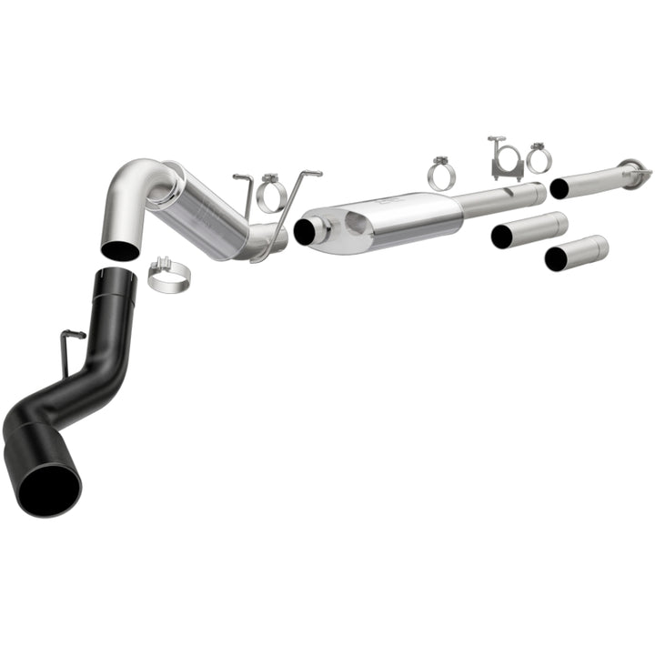 MagnaFlow Cat-Back Exhaust - Chevrolet Silverado / GMC Sierra 2500 HD / 3500 HD 6.0L 2011-2019 - 4in Single Passenger Side Rear Exit with Black Tips