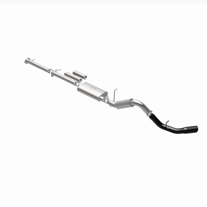 MagnaFlow Cat-Back Exhaust - Chevrolet Silverado / GMC Sierra 2500 HD / 3500 HD 6.0L 2011-2019 - 4in Single Passenger Side Rear Exit with Black Tips, view 12