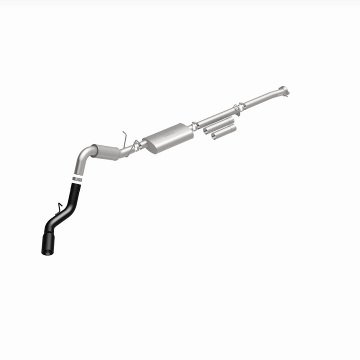 MagnaFlow Cat-Back Exhaust - Chevrolet Silverado / GMC Sierra 2500 HD / 3500 HD 6.0L 2011-2019 - 4in Single Passenger Side Rear Exit with Black Tips, view 15