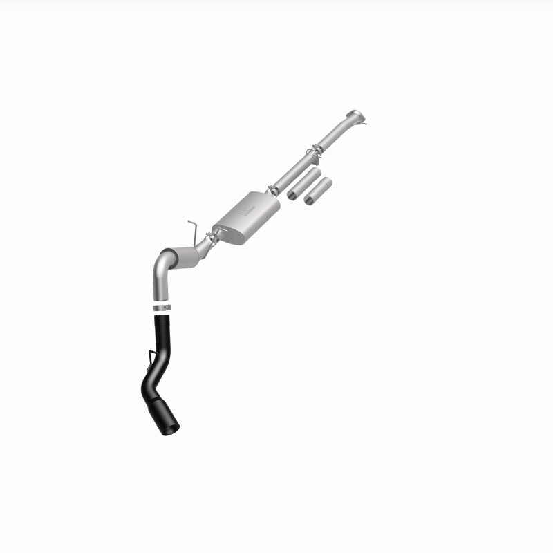 MagnaFlow Cat-Back Exhaust - Chevrolet Silverado / GMC Sierra 2500 HD / 3500 HD 6.0L 2011-2019 - 4in Single Passenger Side Rear Exit with Black Tips, view 23