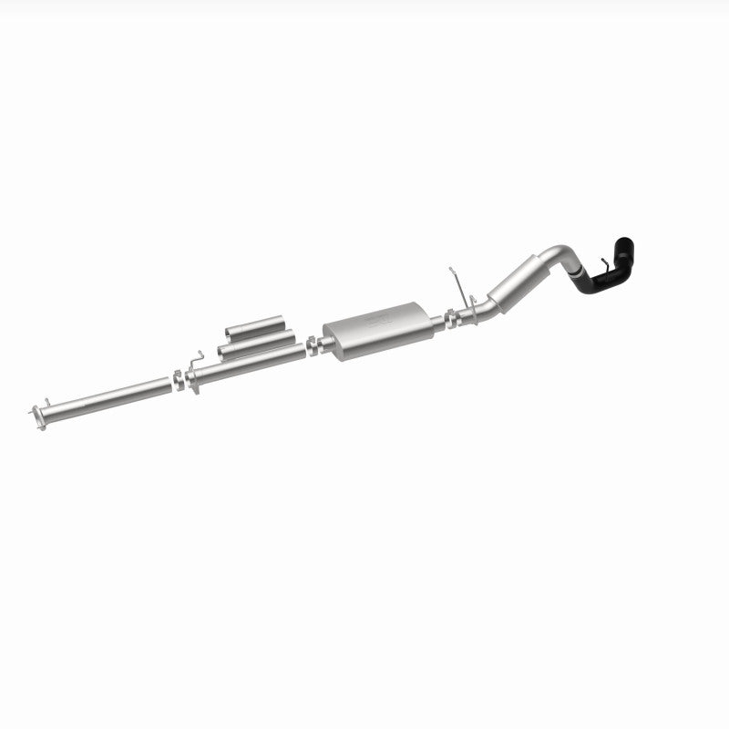 MagnaFlow Cat-Back Exhaust - Chevrolet Silverado / GMC Sierra 2500 HD / 3500 HD 6.0L 2011-2019 - 4in Single Passenger Side Rear Exit with Black Tips, view 30