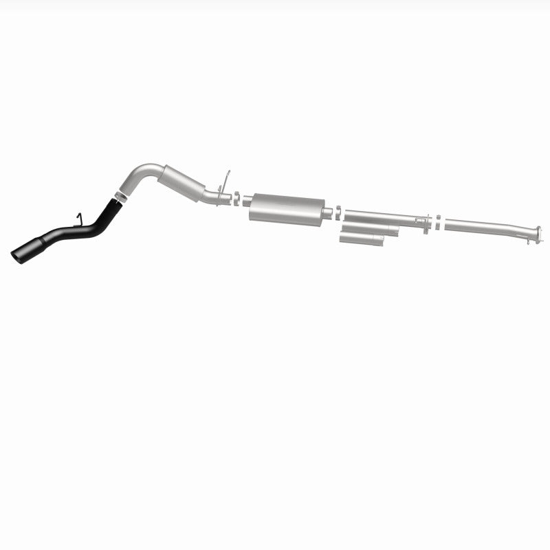 MagnaFlow Cat-Back Exhaust - Chevrolet Silverado / GMC Sierra 2500 HD / 3500 HD 6.0L 2011-2019 - 4in Single Passenger Side Rear Exit with Black Tips, view 31