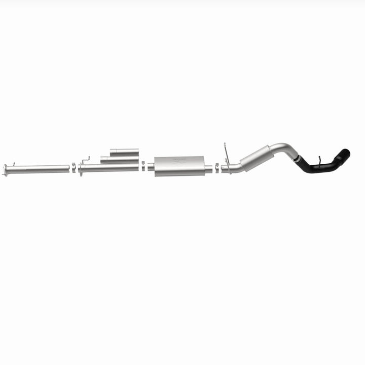 MagnaFlow Cat-Back Exhaust - Chevrolet Silverado / GMC Sierra 2500 HD / 3500 HD 6.0L 2011-2019 - 4in Single Passenger Side Rear Exit with Black Tips, view 32