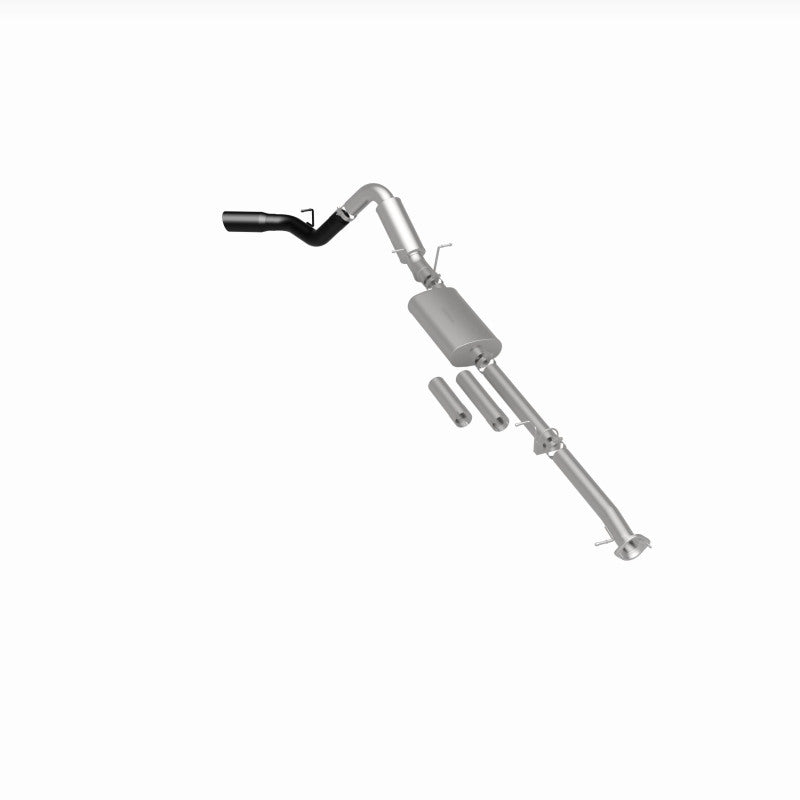 MagnaFlow Cat-Back Exhaust - Chevrolet Silverado / GMC Sierra 2500 HD / 3500 HD 6.0L 2011-2019 - 4in Single Passenger Side Rear Exit with Black Tips, view 33