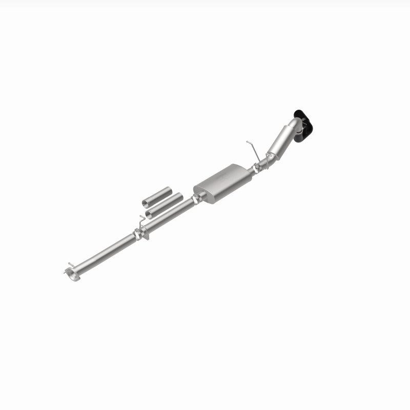MagnaFlow Cat-Back Exhaust - Chevrolet Silverado / GMC Sierra 2500 HD / 3500 HD 6.0L 2011-2019 - 4in Single Passenger Side Rear Exit with Black Tips, view 38
