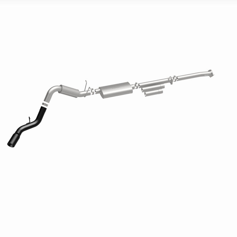 MagnaFlow Cat-Back Exhaust - Chevrolet Silverado / GMC Sierra 2500 HD / 3500 HD 6.0L 2011-2019 - 4in Single Passenger Side Rear Exit with Black Tips, view 39