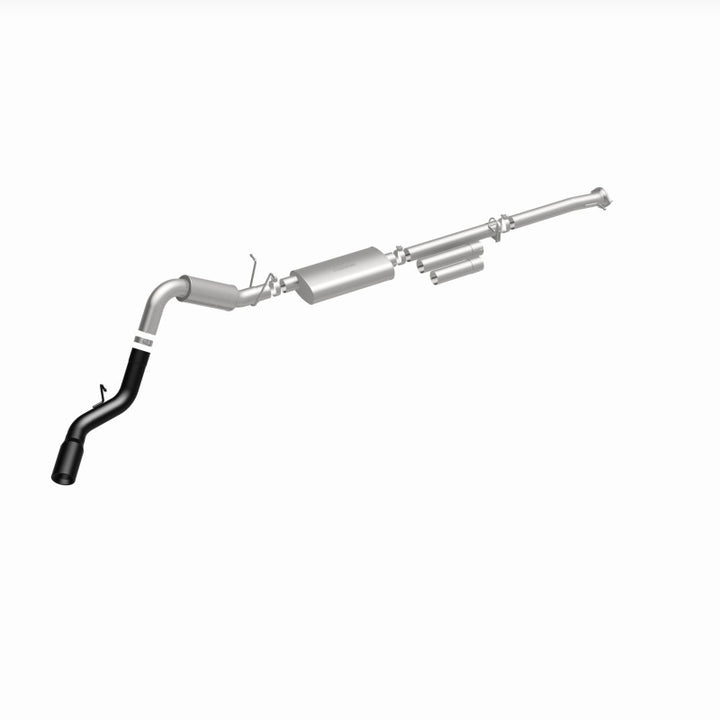 MagnaFlow Cat-Back Exhaust - Chevrolet Silverado / GMC Sierra 2500 HD / 3500 HD 6.0L 2011-2019 - 4in Single Passenger Side Rear Exit with Black Tips, view 5