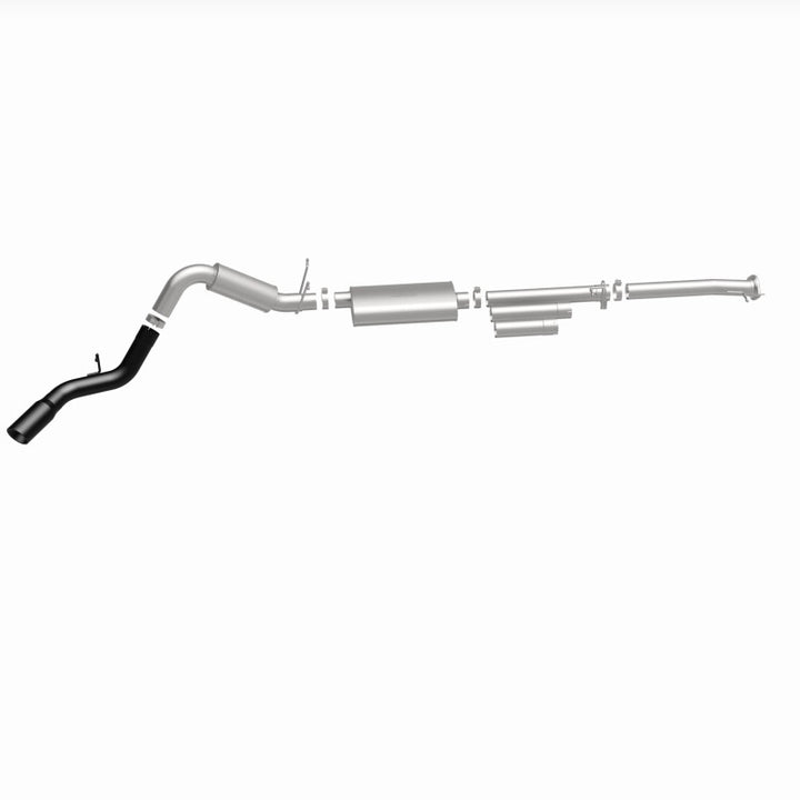 MagnaFlow Cat-Back Exhaust - Chevrolet Silverado / GMC Sierra 2500 HD / 3500 HD 6.0L 2011-2019 - 4in Single Passenger Side Rear Exit with Black Tips, view 9