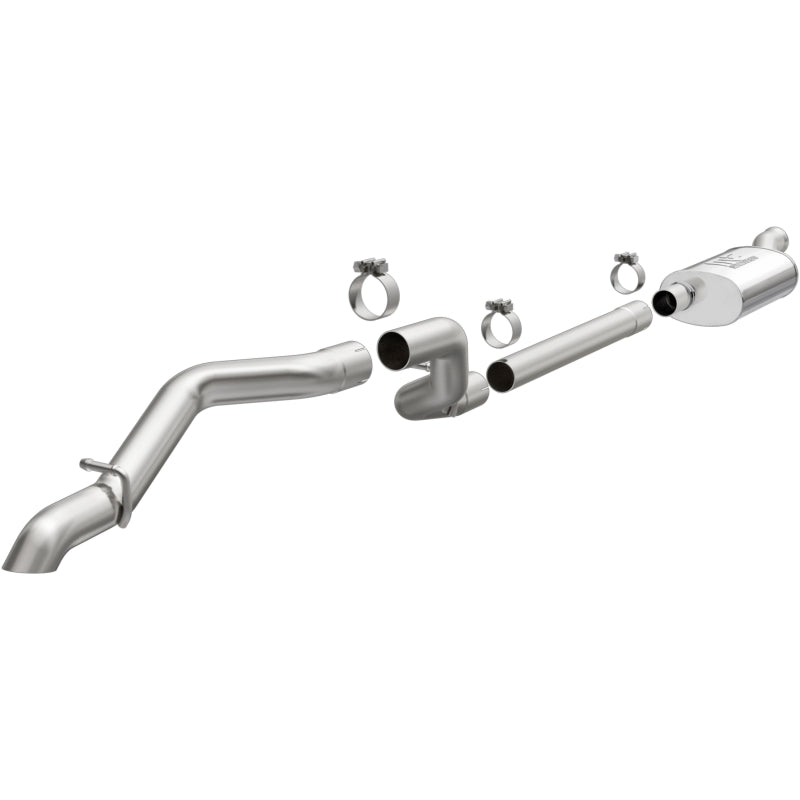 MagnaFlow Cat-Back Exhaust - Jeep Wrangler JL 3.6L 2018-2025 - Driver Side Rear Exit without Tip, view 2