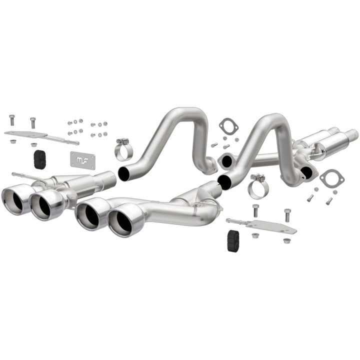 MagnaFlow Competition Series Cat-Back Exhaust - Chevrolet Corvette 5.7L V8 2000-2004 - Quad Center Rear Exit