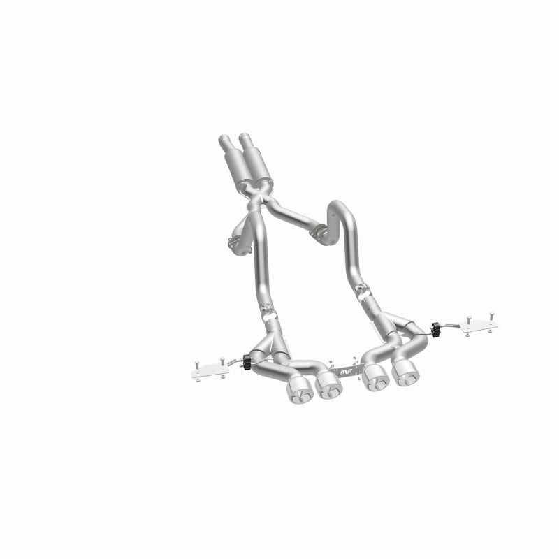 MagnaFlow Competition Series Cat-Back Exhaust - Chevrolet Corvette 5.7L V8 2000-2004 - Quad Center Rear Exit, view 45
