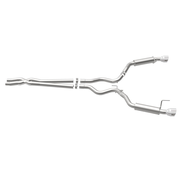 MagnaFlow Competition Series Cat-Back Exhaust - Ford Mustang V6 3.7L 2015-2017 - 2.5in Dual Split Rear Exit with Polished 4.5in Tips, view 14
