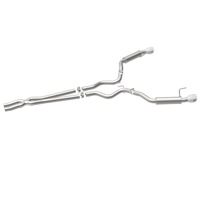 MagnaFlow Competition Series Cat-Back Exhaust - Ford Mustang V6 3.7L 2015-2017 - 2.5in Dual Split Rear Exit with Polished 4.5in Tips, view 16