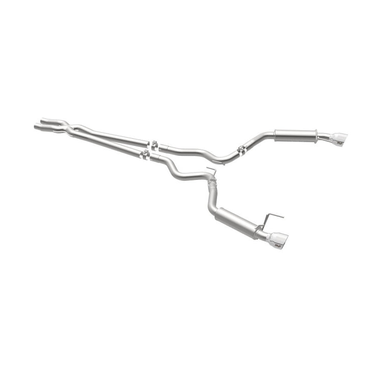 MagnaFlow Competition Series Cat-Back Exhaust - Ford Mustang V6 3.7L 2015-2017 - 2.5in Dual Split Rear Exit with Polished 4.5in Tips, view 18