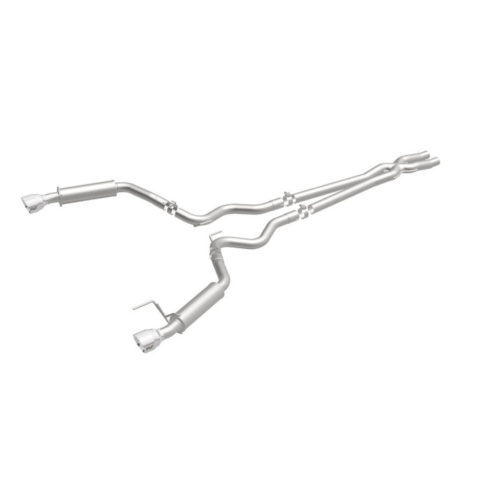 MagnaFlow Competition Series Cat-Back Exhaust - Ford Mustang V6 3.7L 2015-2017 - 2.5in Dual Split Rear Exit with Polished 4.5in Tips, view 23