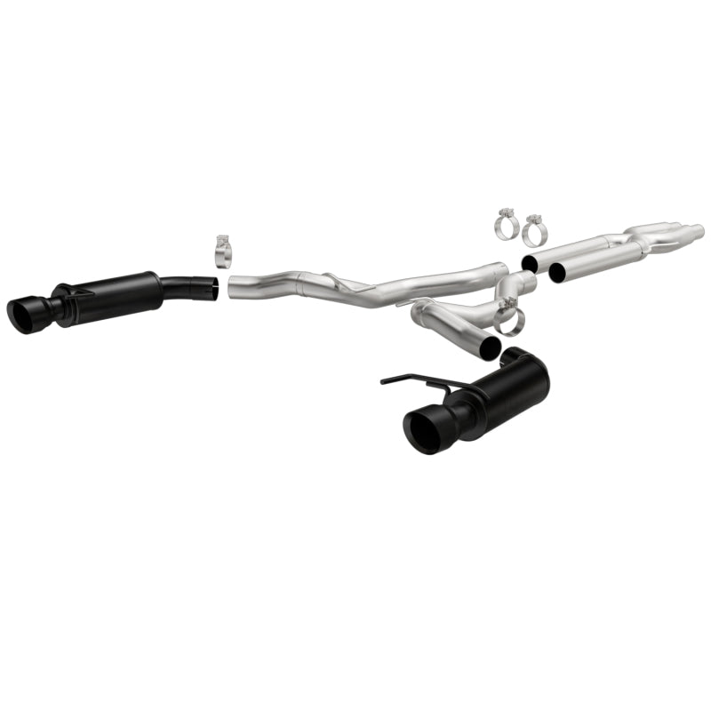 MagnaFlow Competition Series Cat-Back Exhaust - Ford Mustang GT 5.0L V8 2015-2017 - 3in Dual Split Rear Exit with 4.5in Black Tips