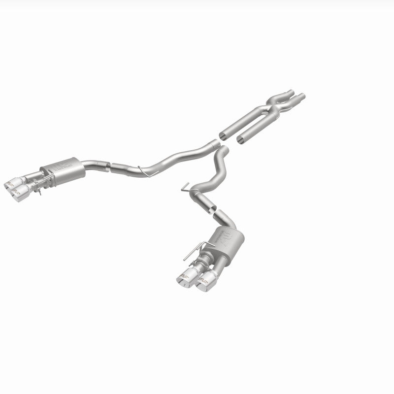 MagnaFlow Competition Series Cat-Back Exhaust - Ford Mustang GT 5.0L 2018-2023 - Dual Exit with Polished 4in Tips, view 34