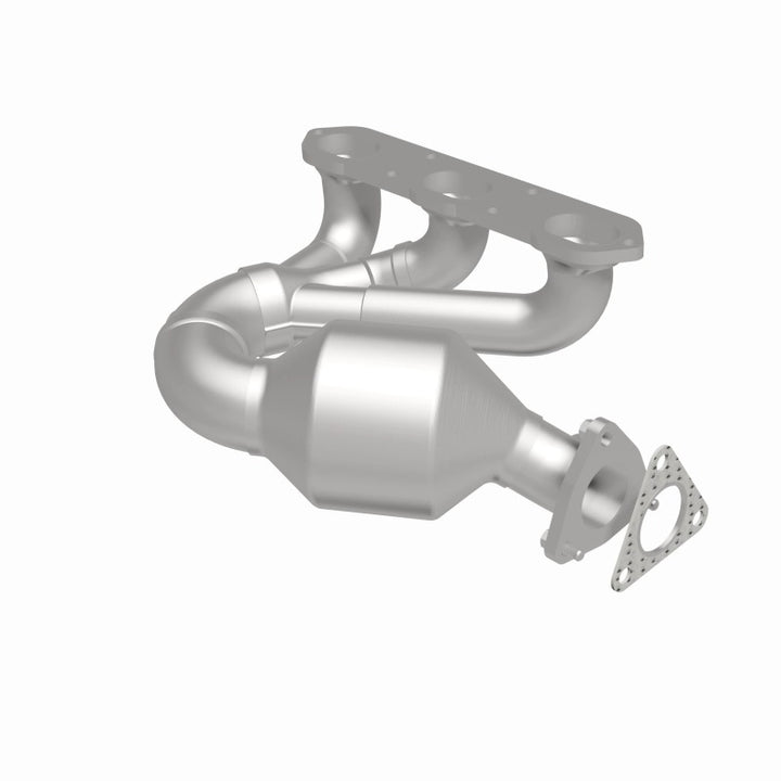 MagnaFlow Direct-Fit Catalytic Converter Left - Porsche Boxster 2000-2004, 360 degree view