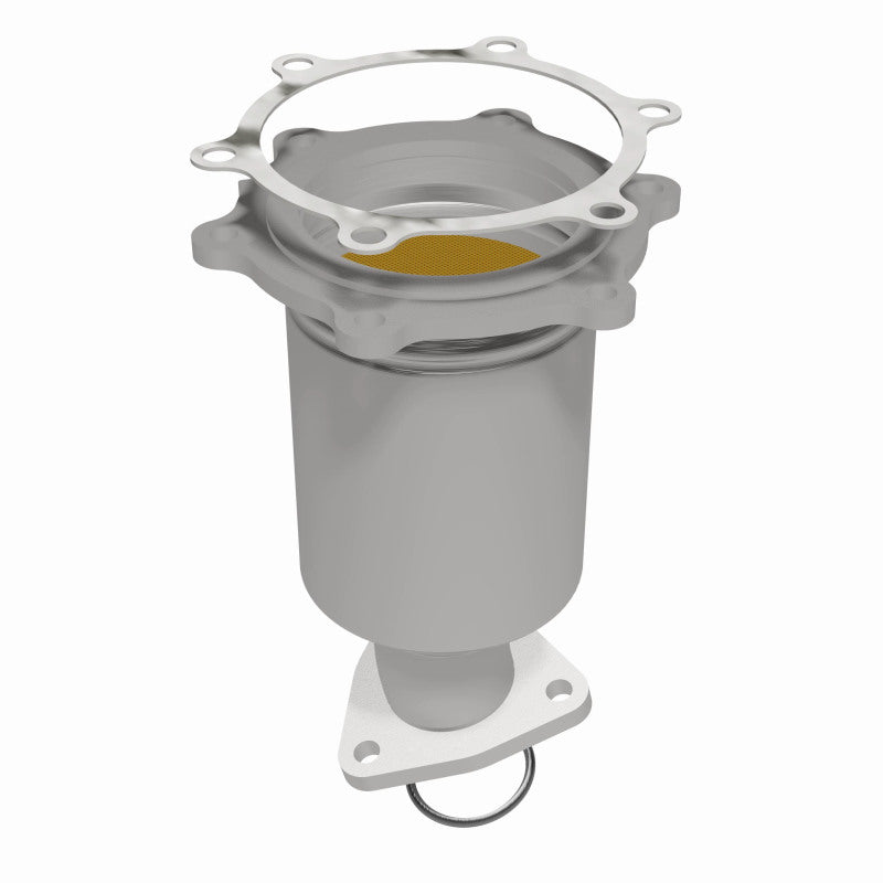 MagnaFlow HM-Grade Direct-Fit Catalytic Converter - Nissan Pathfinder Infiniti QX4 1996-2000 - Passenger Side Front, view 3
