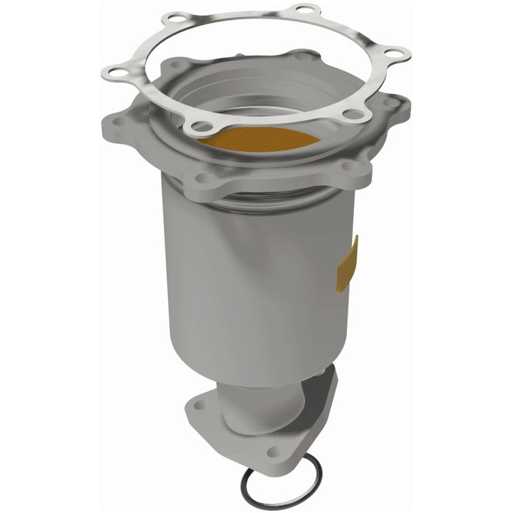 MagnaFlow HM-Grade Direct-Fit Catalytic Converter - Nissan Pathfinder Infiniti QX4 1996-2000 - Passenger Side Front, view 9